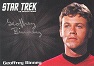 Star Trek TOS 50th Anniversary Silver Series Autograph Geoffrey Binney As Compton