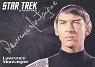 Star Trek TOS 50th Anniversary Silver Series Autograph Lawrence Montaigne As Stonn