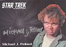 Star Trek TOS 50th Anniversary Silver Series Autograph Michael J. Pollard As Jahn