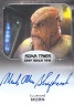 Star Trek Inflexions StarFleet's Finest Star Trek Aliens Design Autograph Card - Mark Allen Shepherd As Morn