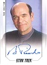 Star Trek Inflexions StarFleet's Finest Bridge Crew Autograph Card - Robert Picardo As The Doctor
