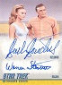 Star Trek Heroes & Villains Dual Autograph DA24 Barbara Bouchet/Warren Stevens Card