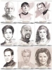Star Trek 40th Anniversary Bridge Crew ArtiFex Portrait Set Of 43 Cards!