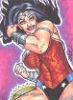 The Women Of Legend Sketch Card Of Wonder Woman By Adam Cleveland