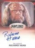 Star Trek Aliens Autograph - Richard Herd As L'Kor
