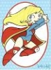 The Women Of Legend Katie Cook KC-08 Supergirl Sticker Card