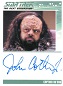 Star Trek The Next Generation Portfolio Prints Series One Autograph Card John Cothran Jr. As Captain Nu'Daq!