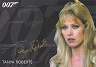 2017 James Bond Archives Final Edition Gold Series Autograph Card Tanya Roberts As Stacey Sutton