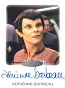 Women Of Star Trek 50th Anniversary Autograph Card - Adrienne Barbeau As Senator Cretak