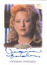 Women Of Star Trek 50th Anniversary Autograph Card - Virginia Madsen As Kellin