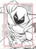 Marvel 75th Anniversary Sketch Card Of Moon Knight By Thiago Vale