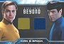 Star Trek Beyond Dual Character Relic Costume Card DC1 Kirk & Spock