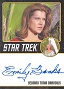 Star Trek TOS 50th Anniversary Autograph Emily Banks As Yeoman Tonia Barrows