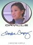 The Orville Season One Bordered Autograph Card - Christine Corpus As Dr. Janice Lee