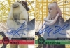 2 - 2017 Star Wars High Tek Gold Rainbow Foil Autograph Cards 28 & 94 MATCHING 49/50