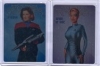 Women Of Star Trek Art & Images Casetopper Set Of 2 Trading Cards!