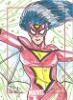 Marvel 75th Anniversary Sketch Card Of Spider-Woman By Felix Morales