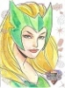 Marvel Gems Gem Character Sketch GS-10 Enchantress By Nicole Virella