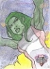 Marvel Gems Sketch Card 1/1 She-Hulk By Mauro Fodra