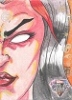 Marvel Gems Sketch Card 1/1 Red She-Hulk By Andrew Lopez