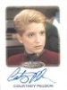 Women Of Star Trek Art & Images Women Of Star Trek Design Autograph Card - Courtney Peldon As Cadet Karen Farris