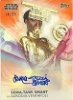 Women Of Star Wars Orange Parallel Autograph Card A-STS Sema-Tawi Smart As Aurodia Ventafoli - 74/99