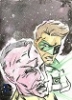Epic Battles Sketch Card - Green Lantern & Sinestro By Anthony Wheeler