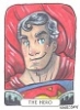 Justice League Madame Xanadu Tarot Sketch Card - The Hero Superman By Kate Carleton