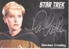 Star Trek The Next Generation Portfolio Prints Series Two Silver Series Autograph Card Denise Crosby As Lt. Tasha Yar