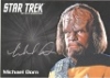 Star Trek The Next Generation Portfolio Prints Series Two Silver Series Autograph Card Michael Dorn As Lt. Worf