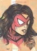 Marvel Gems Gem Character Sketch GS-28 Spider-Woman By David Hindelang
