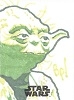 Rogue One Mission Briefing Sketch Card Of Yoda By Bill Pulkovsky
