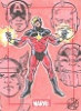 Marvel 75th Anniversary Sketch Card Of Captain Mar-Vell By Mitch Ballard