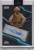 Star Wars Chrome Black Encased Autograph A-TR Tim Rose As Admiral Ackbar