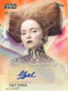 Women Of Star Wars Orange Parallel Autograph Card A-LC Lily Cole As Lovey - 48/99