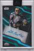 Star Wars Chrome Black Encased Autograph Green Parallel A-DBT Dee Bradley Baker As Tech - 48/99