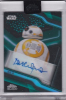 Star Wars Chrome Black Encased Autograph Green Parallel A-DC Dave Chapman Puppeteer For BB-8 - 53/99