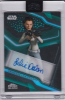 Star Wars Chrome Black Encased Autograph Green Parallel A-JD Julie Dolan As Princess Leia Organa - 85/99