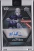 Star Wars Chrome Black Encased Autograph B-Style AB-NF Nika Futterman As Asajj Ventress