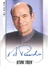 Star Trek Inflexions StarFleet's Finest Bridge Crew Autograph Card - Robert Picardo As The Doctor