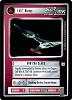 Next Generation White Border Premiere Rare Ship - Klingon I.K.C. Bortas