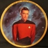 Hamilton Collection Ensign Wesley Crusher Star Trek The Next Generation plate