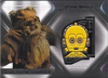 2021 Star Wars Masterwork Character Medallion Card CM-WC Wicket W. Warrick - C-3PO Medallion