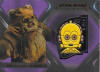 2021 Star Wars Masterwork Character Medallion Card - Purple Parallel - CM-WC Wicket W. Warrick - C-3PO Medallion - 28/50