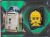 2021 Star Wars Masterwork Character Medallion Card - Green Parallel - CM-RC R2-D2 - C-3PO Medallion - 44/99