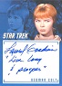 TOS Archives And Inscriptions Inscription Autograph A37 Laurel Goodwin As Yeoman Colt "Live Long & Prosper" Inscription Autograph Card!