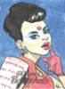 Bombshells Sketch Card - Katana By Ariana Atanzio