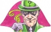 Super-Villains Legion Of Doom Die-Cut Sketch Card - The Riddler By Faustino