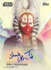 Women Of Star Wars Autograph Card A-OS Orli Shoshan As Shaak Ti