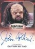 Star Trek Aliens Autograph - John Cothran Jr. As Captain Nu'Daq